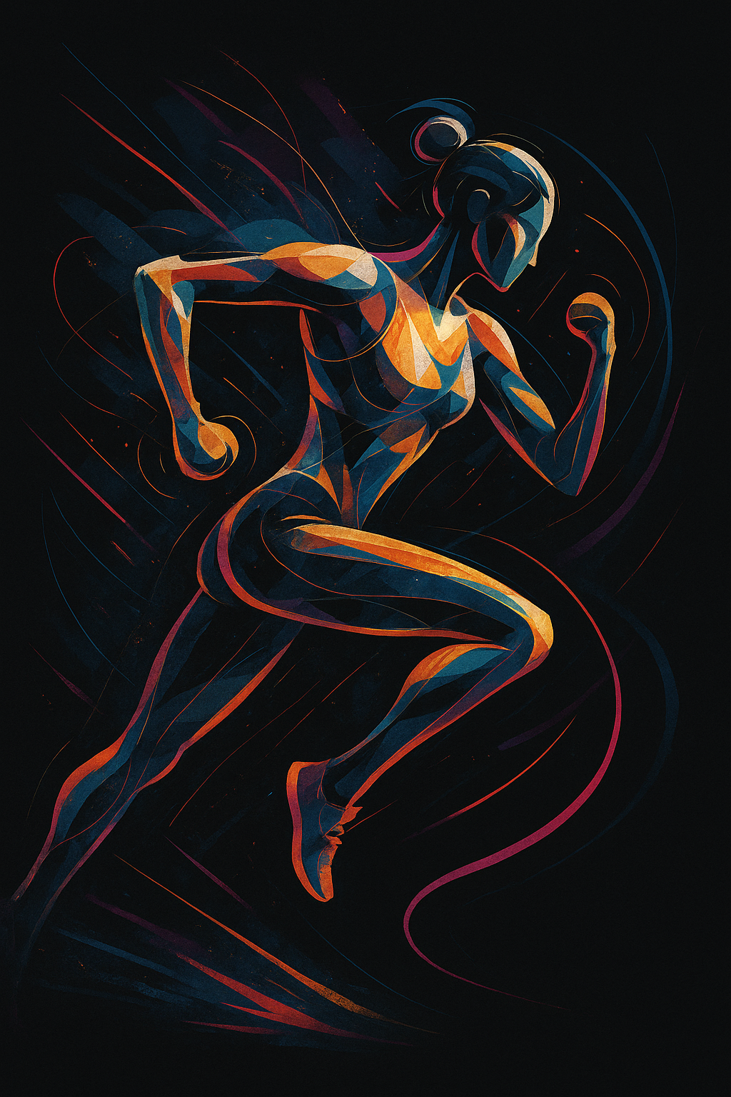 Hanteln und Fitness-Equipment in einem dunklen Fitnessstudio